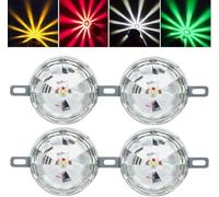 Générique Nicetopu Universal Waterproof LED Chassis Lights, Colorful 18 modes Flash Truck Chassis Lights, 12-24v Function LED Watermelon Light Indicator Side Marker Signal for All Trucks (4PCS)