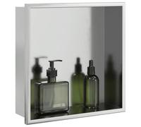 Générique Niche de Douche argenté brossé 32x32x9 cm Acier Inoxydable,Pièces de douches,1.35KG-4005124