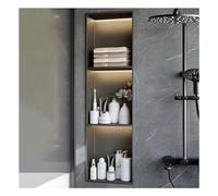 Générique Niche de Douche en Acier Inoxydable avec éclairage LED - Rangement Mural Moderne pour Salle de Bain et Cuisine, sans carrelage, Design Gain de Place, Solution Durable et élégante