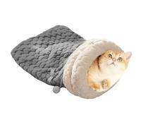 Générique Niche pour Chat - Lit d’Hiver Chaud en Peluche | Niche Douce fermée pour Lapin Petit Animal Chien | Literie Confortable pour Salon Balcon Chambre intérieur Temps Froid Saison hivernale