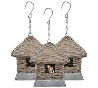 Générique Nichoir 3 pcs Osier,Maison & Jardin, Décorations, Cabanes à Oiseaux & à Animaux Sauvages, Cabanes à Oiseaux, Brun (Poids 2.35KG)