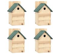Générique Nichoirs 4 pcs 23x19x33 cm Bois de Sapin,Maison & Jardin, Décorations, Cabanes à Oiseaux & à Animaux Sauvages, Cabanes à Oiseaux, Beige (Poids 5.35KG)