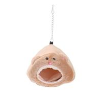 Générique Nid de Sommeil en Peluche pour Hamster, Ours, Chaud et Lavable | Coussin Remplaçable Inclus, Forme Ours Marron, pour Petit Oiseau ou Hamster, Usage Intérieur