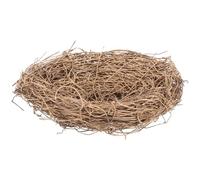 Générique Nid D'oiseau Décoratif en Rotin Tressé Doré 20 Cm, Accessoire Photo Artisanal Diy, Décoration Intérieure et Festive, Ornement Naturel pour Pâques et Loisirs Créatifs