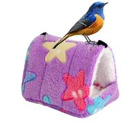 Générique Nid D'oiseau d'hiver Chaud Et Épais - Cage Suspendue en Flanelle, Cage Chaude en Peluche pour Lit De Perroquet, Nid en Coton Doux pour Perroquets, Perruches, Calopsittes - Violet
