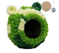 Générique Nid D'oiseau en Velours Doux pour Perruches Et Petits Oiseaux, Nichoir Suspendu Chaud pour l'hiver avec Accessoires De Fixation, Abri Confortable Et Respirant pour Cage(Foresta)