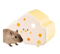 Générique Niedliche Hamsterhütte Aus ABS - Modernes Hamsterversteck Zum Ausruhen & Spielen | Sicheres Kleintierhaus Für Zwerghamster & Mäuse, Einfache Montage & Reinigung, Robustes Design, 17x12,5cm