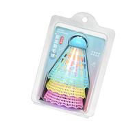 Générique Night Glow Shuttlecocks, LED Shuttlecocks, Colorful High Elasticity Nylon Light in The Dark Badminton for Outdoor and Indoor Yard Games, Practice, Blue Yellow Pink, 3 Pieces