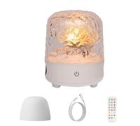 Générique Night Light & Bluetooth Noise Machine,16 Colors Mushroom Lamp Ocean Wave Projector Light,Ocean Wave Projector With Speaker,With 4 White Noise, Remote Control, Touch Style (white)