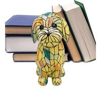 Générique Night Stand Light - Aesthetic Puppy Nightlight, Adjustable Animal Shape Lamp with Dimmable Glow Settings, Portable Folding Wooden Nightlamp, Ideal for Reading Study Ambient Illumination