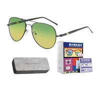 Générique Night Vision Glasses For Driving - Polarized Yellow Eyewear Guard, Anti Glare Lens | Driving Glasses Enhancing Visibility For Women Men Car Drivers Sun Home Travel Night Safety