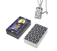 Générique Nightmare Before Christmas Tarot Deck - 12x7cm, Anglais, pour Les débutants, y Compris Les Cartes de Tarot et Le Collier de Tarot.