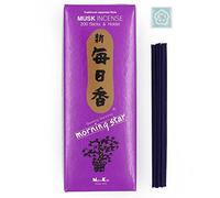 Générique Nippon Kodo Morning Star Encens Japonais Musc - Boîte à 200 Bâtons avec Porte-céramique