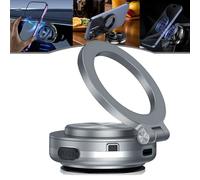 Générique Nixiveofficial Magnetic Phone Holder, Nixive Phone Holder, Fall Car Electric Suction Cup Vacuum Magnetic Phone Holder, 360 Rotatable Car Magnet Phone Mount for Car (Gray)