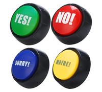 Générique No Button with Sound | Buzzers for Game Show | Funny Buttons, Talking Buttons for Communication, Louder and Clearer Joy Buzzer for College Dorms