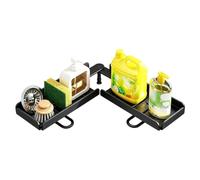 Générique No-Drill Foldable Vanity Shelf - Carbon Steel Sink Organizer