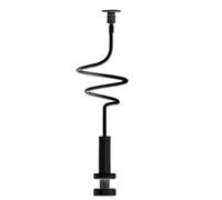 Générique No Drill Spiral Camera Mount - Universal Security Bracket | Camera Holder Base | for Indoor Outdoor Home, Screw Fix 360 Rotation ABS Durable Stable Easy Install Wall Ceiling