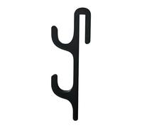 Générique No Drilling Shower Door Towel Hook - Bathroom Bathrobe Hanger | Clothes Organizer with Strong Grip, Hanging Hook with Easy Installation for Kitchen, Closet, Bedroom Cabinet, Bathroom