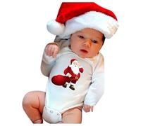 Générique NoëL BéBé Barboteuse GarçOn, Le Costume du Pere Noel Bebe Cadeau BéBé 6 Mois Barboteuse Bebe Enfant Pull NoëL Costume Set pour DéCoration PèRe De SoiréE