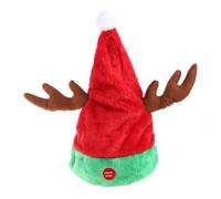 Générique Noël Chapeau Lumière LED Nouvel An Casquette Atmosphère Swing Back Forth Chapeaux pour Adulte de Noël Décoration Électrique Chapeau de Noël Illuminé pour Adultes Bébé