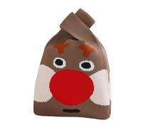 Générique Noël en tricot sacs à main femmes noeud poignet sac décontracté petit sac fourre-tout filles sacs à provisions réutilisables nouvel an sacs cadeaux de Noël