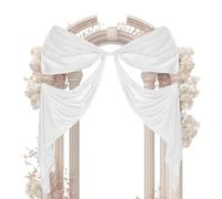 Générique Noeud Décoratif Très Grand pour Mariage - 299 X 74 Cm Décoration de Mariage - Géants en Satin - pour Mur Arche Porte Fenêtre Anniversaire Événement