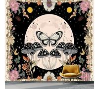 Générique Noir Papier Peint 350 x 256 cm, Art Nouveau Insectes Flore Grand Photo Mural pour Bureau - Papier Peint Intissé au Design Unique pour Salon Chambre Mural Panoramique Décoration