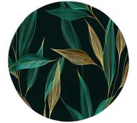 Générique Noir Tapis Rond Polyvalent 150 cm Minimalisme Lignes Élégantes Tapis Confortable et Chic, Antidérapant et Lavable en Machine - Idée Cadeau Parfaite pour Famille ou Amis