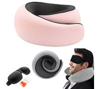 Générique Nomadike-s NOMAREST |Ergonomic Memory Foam Travel Pillow,Memory Foam Travel Pillow,Perfect for Airplane and Car, Ultimate Comfort Guaranteed (Rose)