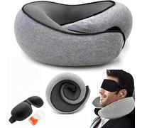 Générique Nomadike-s NOMAREST |Ergonomic Memory Foam Travel Pillow,Memory Foam Travel Pillow,Perfect for Airplane and Car, Ultimate Comfort Guaranteed (Grey)