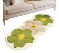Générique Non-Slip Floral Floor Carpet - Bedroom Carpet Decorative Floor Mat for Home, Kitchen, Dining Room, Bedside, Nursery, Entryway, Dorm, and Living Spaces, 47.2x15.7 inches