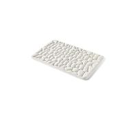 Générique Non-Slip Memory Foam Bath Mat, Le Tapis De Bain Galet，40 x 60cm Absorbent Bathroom Mat, Ultra Soft and Comfortable Shower Mat, Dark Grey Decorative Mat, Machine Washable, Quick Dry