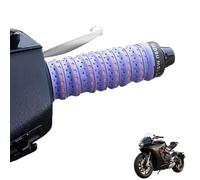 Générique Non-Slip Soft Silicone Grip Tape for Motorcycle Handlebars, Wrap-Around Dirt Bike Grips, Anti-Slip Motorcycle Handlebar Grips with Air Vent Holes (Purple,1 Pair)