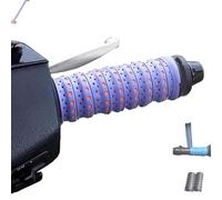 Générique Non-slip Soft Silicone Grip Tape, Non-Slip Soft Silicone Grip Tape for Motorcycle Handlebars, Function with Air Vent Holes and Shock-Absorbing, for Bike, Fishing Pole, Gym (Purple,2PCS)