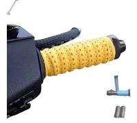 Générique Non-slip Soft Silicone Grip Tape, Non-Slip Soft Silicone Grip Tape for Motorcycle Handlebars, Function with Air Vent Holes and Shock-Absorbing, for Bike, Fishing Pole, Gym (Yellow,4PCS)