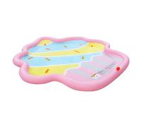 Générique Non Slip Sprinkler for Kids - Thickened PVC Splash Play Mat, Foldable Shallow Dog Pool, Anti Splash Outdoor Water Toy | Water Spray Activity Mat for Backyard Garden Lawn Yard Camping