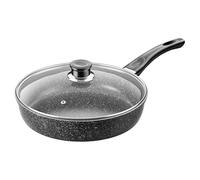 Générique Non Stick Frying Pans, Kitchen Pans, Nonstick Skillet with 10 Inch Size, Cooking Pan for Home, Apartment, Restaurant, Cooktop, Stove, Men, Women, Steak, Omelet, Meat, Fish, Bbq, Black