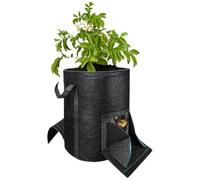 Générique Non-Woven Potato Growing Bags with Sturdy Handles - Felt Fabric Planter for Tomatoes Taro | Reusable Vegetable Grow Bag for Carrots Beets Onions | Breathable Container