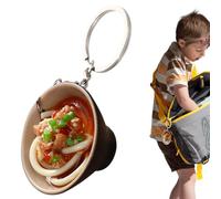 Générique Noodle Bowl Keychain - Mini Food Keychain | Cute Bag Charm