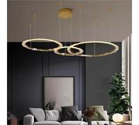 Générique Nordic Design Chandeliers Glazed Pendant Light for Hotel Living Dining Room Bedroom Art Lobby Decoration Chandelier(Cold White,3 heads)