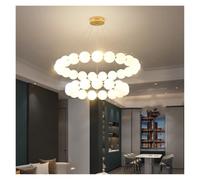 Générique Nordic Ring LED Chandelier Dimmable Acrylic