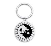 Générique Nordic Viking Myth Giant Wolf Porte-clés Men Hip Hop Accessories Punk Jewelry