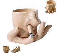Générique Nose Picking Ceramic Cup, Fun Nose Picking Mug, Creative Personality Fun Storage Cups and Hand Holder, Office Trinkets, Ceramic Pencil Holder, Cosmetic Tray (1PC)