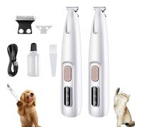 Générique Notdusk, Notdusk Calmclippers for Cats, Pet Micro Precision Trimmer, Rechargeable Electric Dog Paw Hair Trimmer Clippers with LED Display, for Paws Ears Eyes Face (2pcs)