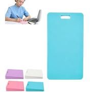 Générique Note D'insigne Effaçable, Copain D'insigne Horizontal Vertical En Silicone Réutilisable, Inscriptible Double Face, Portable Et Effaçable For Les Infirmières Médecins(Vertical-BLUE)