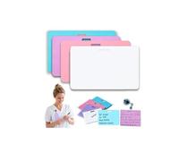 Générique Notes Autocollantes Effaçables Badge, Notes Effaçables Réutilisables, Essuyage À L'alcool For Les Hôpitaux, Les Cliniques Et Les Établissements De Soins Infirmiers(White,Horizontal)