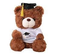 Générique Nounours de Fin D'études, 23 cm Ours de Remise des diplômes, Ours Mignon diplômé avec Chapeau de Remise, Nounours pour la Remise des Diplômes, pour Filles et Garçons Cadeau Diplome