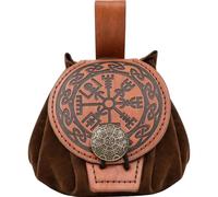 Générique Nouveau design Sac à dés en cuir PU Plateau Mignon Pochette à cordon pour D&D Donjons et Dragons RPG Porte-monnaie Idée cadeau