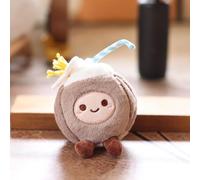 Générique Nouveau Mignon Noix De Coco en Peluche Porte-clés Petit Pandent Enfants en Peluche Compagnon Poupée Jouets pour Enfants Cadeaux