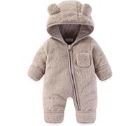 Générique Nouveau-né Barboteuse Infantile Grenouillères Mignon Costume de Enfants Chaud Capuche Combinaison Bebe Hiver Tricoté Pyjama Jumpsuit pour Garçon et Fille, 2-36 Mois